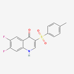 molecular formula C16H11F2NO3S B3038759 6,7-difluoro-3-[(4-methylphenyl)sulfonyl]quinolin-4(1H)-one CAS No. 899348-48-2