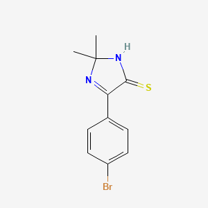 molecular formula C11H11BrN2S B3038764 5-(4-bromophenyl)-2,2-dimethyl-2,3-dihydro-4H-imidazole-4-thione CAS No. 899936-02-8