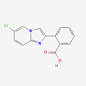 molecular formula C14H9ClN2O2 B3038770 2-(6-Chloroimidazo[1,2-a]pyridin-2-yl)benzenecarboxylic acid CAS No. 900015-65-8
