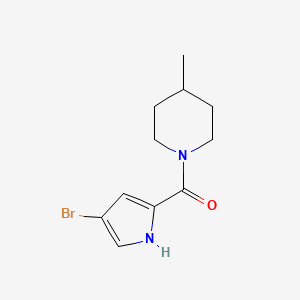 molecular formula C11H15BrN2O B3038778 (4-bromo-1H-pyrrol-2-yl)(4-methylpiperidino)methanone CAS No. 900019-49-0
