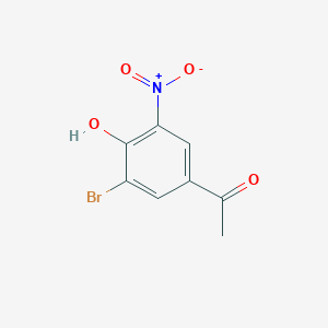 molecular formula C8H6BrNO4 B3038782 1-(3-Bromo-4-hydroxy-5-nitrophenyl)ethan-1-one CAS No. 90004-98-1