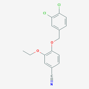 4-[(3,4-Dichlorobenzyl)oxy]-3-ethoxybenzonitrile
