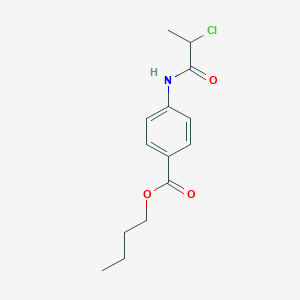 molecular formula C14H18ClNO3 B3038787 Butyl 4-[(2-chloropropanoyl)amino]benzoate CAS No. 902267-09-8