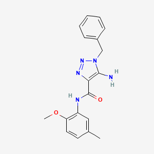 5-amino-1-benzyl-N-(2-methoxy-5-methylphenyl)-1H-1,2,3-triazole-4-carboxamide