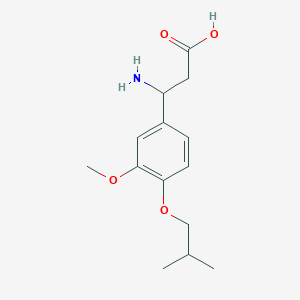 3-Amino-3-(4-isobutoxy-3-methoxyphenyl)propanoic acid