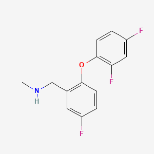 1-[2-(2,4-Difluorophenoxy)-5-fluorophenyl]-N-methylmethylamine