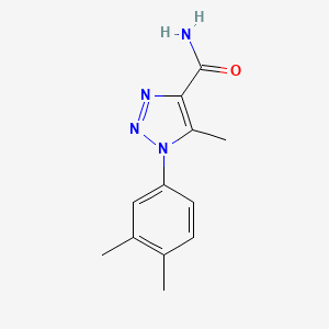 1-(3,4-dimethylphenyl)-5-methyl-1H-1,2,3-triazole-4-carboxamide