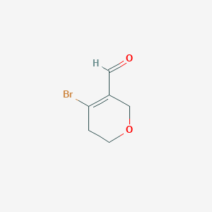 molecular formula C6H7BrO2 B3038806 4-溴-5,6-二氢-2H-吡喃-3-甲醛 CAS No. 904744-54-3