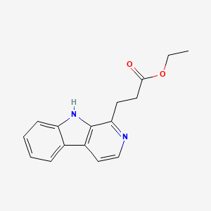 molecular formula C16H16N2O2 B3038815 Ethyl beta-carboline-1-propionate CAS No. 90686-24-1