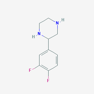 molecular formula C10H12F2N2 B3038821 2-(3,4-Difluorophenyl)piperazine CAS No. 910444-55-2