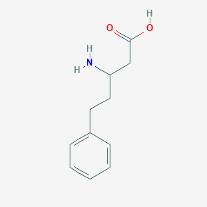 molecular formula C11H15NO2 B3038825 3-氨基-5-苯基戊酸 CAS No. 91247-38-0