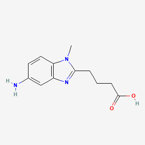 molecular formula C12H15N3O2 B3038836 4-(5-氨基-1-甲基-1H-苯并咪唑-2-基)-丁酸 CAS No. 914626-62-3