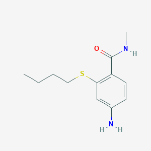 molecular formula C12H18N2OS B3038863 4-amino-2-(butylthio)-N-methylbenzamide CAS No. 921076-60-0