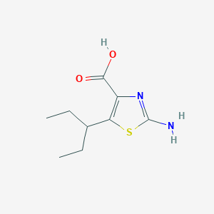 2-Amino-5-(1-ethylpropyl)-1,3-thiazole-4-carboxylic acid