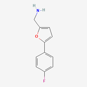 molecular formula C11H10FNO B3038870 [5-(4-Fluorophenyl)-2-furyl]methylamine CAS No. 923230-19-7