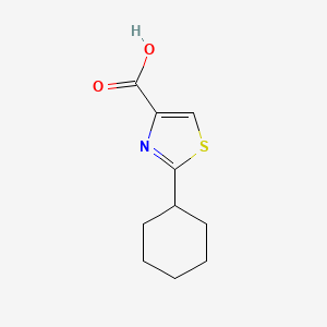 molecular formula C10H13NO2S B3038872 2-Cyclohexylthiazole-4-carboxylic acid CAS No. 923605-08-7