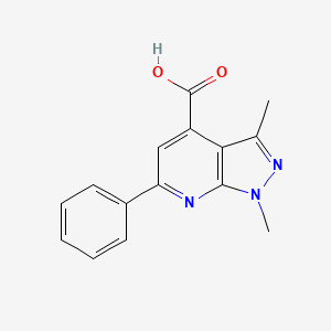 1,3-dimethyl-6-phenyl-1H-pyrazolo[3,4-b]pyridine-4-carboxylic acid