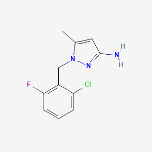 molecular formula C11H11ClFN3 B3038878 1-(2-chloro-6-fluorobenzyl)-5-methyl-1H-pyrazol-3-amine CAS No. 925200-31-3