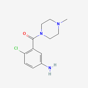 molecular formula C12H16ClN3O B3038882 (5-Amino-2-chlorophenyl)(4-methylpiperazin-1-yl)methanone CAS No. 926213-47-0