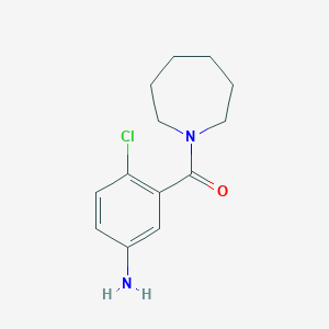 molecular formula C13H17ClN2O B3038888 (5-Amino-2-chlorophenyl)(azepan-1-yl)methanone CAS No. 926250-53-5
