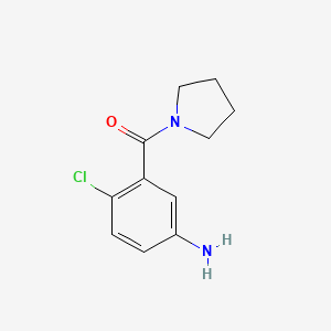 molecular formula C11H13ClN2O B3038890 (5-Amino-2-chlorophenyl)(pyrrolidin-1-yl)methanone CAS No. 926264-80-4