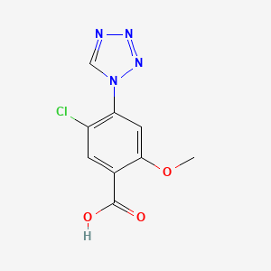 5-chloro-2-methoxy-4-(1H-1,2,3,4-tetrazol-1-yl)benzoic acid