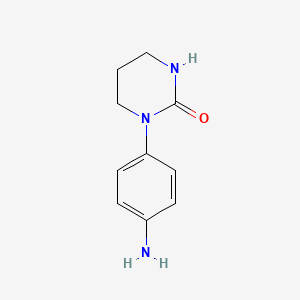 molecular formula C10H13N3O B3038895 1-(4-Aminophenyl)-1,3-diazinan-2-one CAS No. 927269-10-1