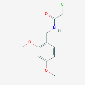 molecular formula C11H14ClNO3 B3038903 2-Chloro-N-(2,4-dimethoxybenzyl)acetamide CAS No. 928713-27-3