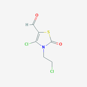4-Chloro-3-(2-chloroethyl)-2-oxo-2,3-dihydro-1,3-thiazole-5-carbaldehyde