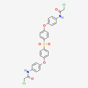 molecular formula C28H22Cl2N2O6S B3038913 N,N'-[Sulfonylbis(4,1-phenyleneoxy-4,1-phenylene)]bis(2-chloroacetamide) CAS No. 931212-77-0