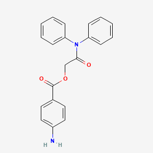molecular formula C21H18N2O3 B3038914 2-(二苯氨基)-2-氧代乙基 4-氨基苯甲酸酯 CAS No. 931213-15-9