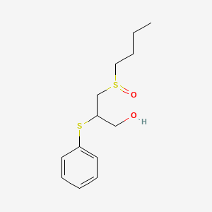 molecular formula C13H20O2S2 B3038923 3-(Butylsulfinyl)-2-(phenylsulfanyl)-1-propanol CAS No. 93247-85-9