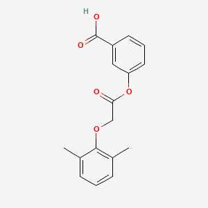 molecular formula C17H16O5 B3038924 3-{[(2,6-Dimethylphenoxy)acetyl]oxy}benzoic acid CAS No. 932978-21-7