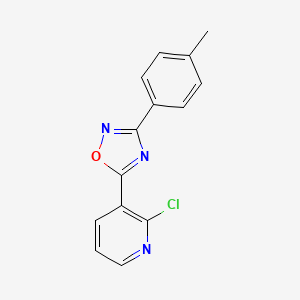 2-Chloro-3-[3-(4-methylphenyl)-1,2,4-oxadiazol-5-yl]pyridine