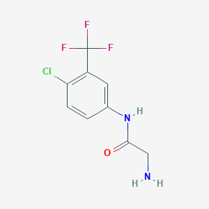 N-[4-chloro-3-(trifluoromethyl)phenyl]glycinamide