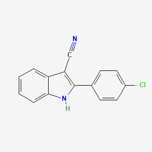 molecular formula C15H9ClN2 B3038964 2-(4-氯苯基)-1H-吲哚-3-碳腈 CAS No. 938374-64-2