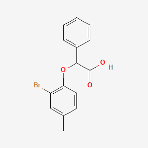 2-(2-Bromo-4-methylphenoxy)-2-phenylacetic acid