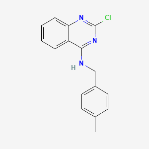 2-chloro-N-[(4-methylphenyl)methyl]quinazolin-4-amine