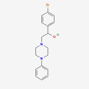 1-(4-Bromophenyl)-2-(4-phenylpiperazin-1-yl)ethanol