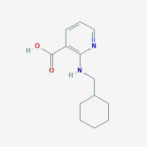 molecular formula C13H18N2O2 B3038972 2-[(Cyclohexylmethyl)amino]nicotinic acid CAS No. 939819-01-9