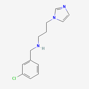 molecular formula C13H16ClN3 B3038974 N-(3-chlorobenzyl)-3-(1H-imidazol-1-yl)propan-1-amine CAS No. 940357-53-9