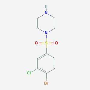 1-[(4-Bromo-3-chlorophenyl)sulfonyl]piperazine