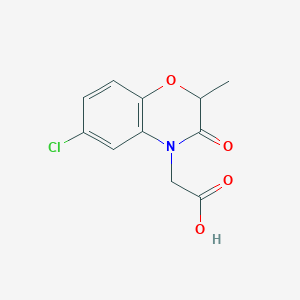 (6-chloro-2-methyl-3-oxo-2,3-dihydro-4H-1,4-benzoxazin-4-yl)acetic acid
