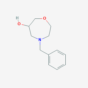 molecular formula C12H17NO2 B3038981 4-苄基-1,4-噁氮杂环庚烷-6-醇 CAS No. 943443-03-6