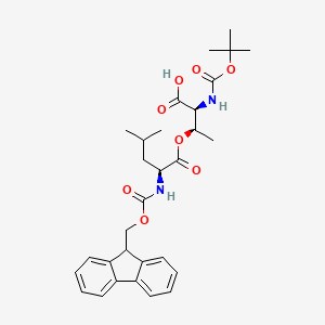 molecular formula C30H38N2O8 B3038984 Boc-Thr(Leu-Fmoc)-OH CAS No. 944283-26-5