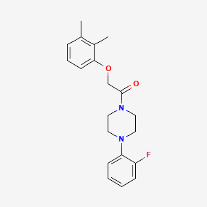 molecular formula C20H23FN2O2 B3038997 2-(2,3-Dimethylphenoxy)-1-[4-(2-fluorophenyl)piperazin-1-yl]ethanone CAS No. 946386-87-4