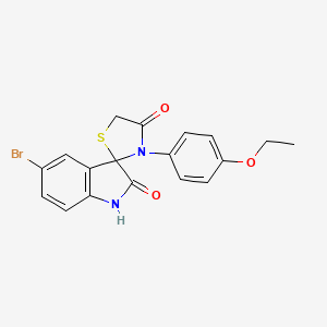 10-Bromo-3-(4-ethoxyphenyl)spiro[1,3-thiazolidine-2,3'-indoline]-4,7-dione