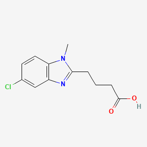 molecular formula C12H13ClN2O2 B3039003 4-(5-氯-1-甲基-1H-苯并咪唑-2-基)-丁酸 CAS No. 947013-71-0