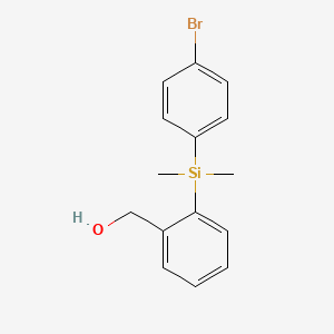 {2-[(4-Bromophenyl)dimethylsilyl]phenyl}methanol