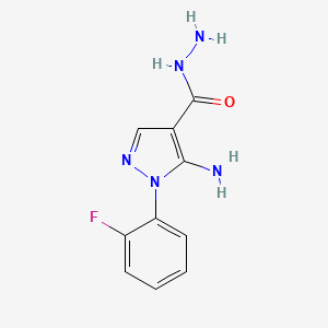 5-Amino-1-(2-fluorophenyl)-1H-pyrazole-4-carbohydrazide